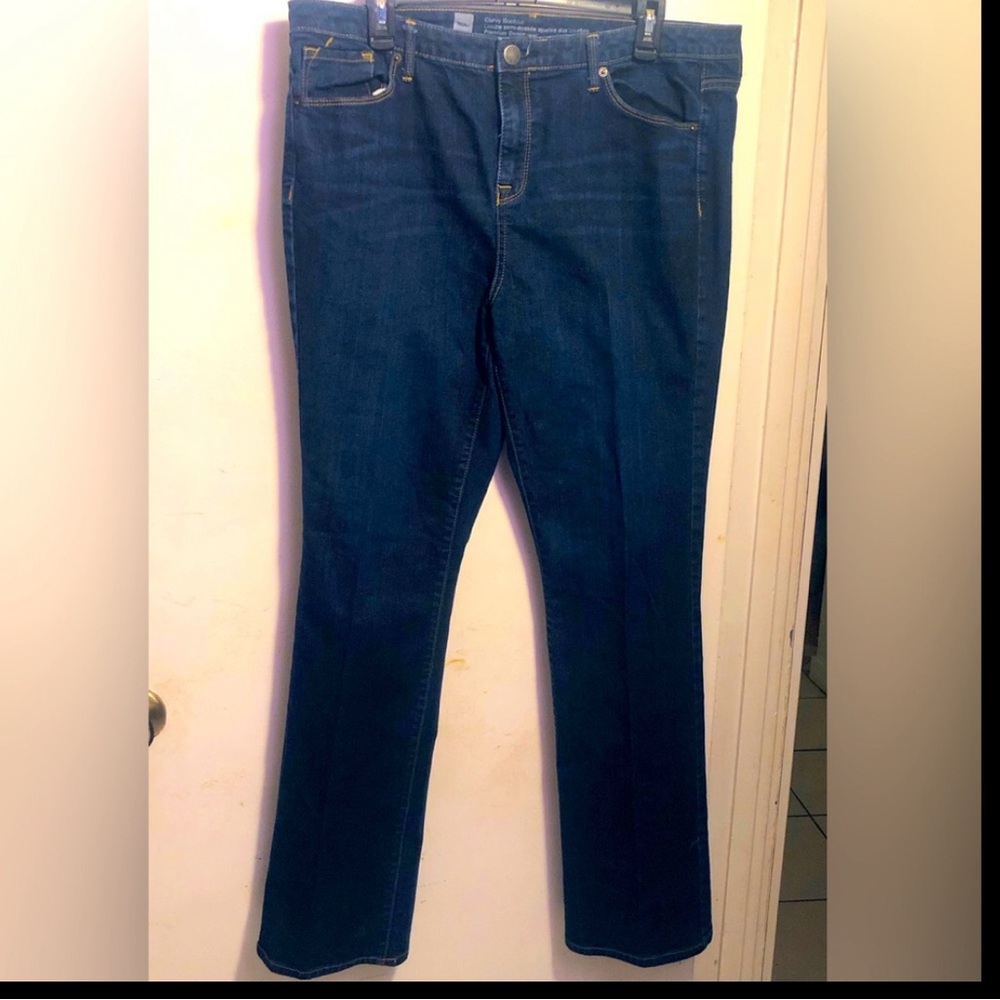 Woman’s Dark Washed Curvy Boot Cut Premium Denim Jeans - Picture 10 of 10
